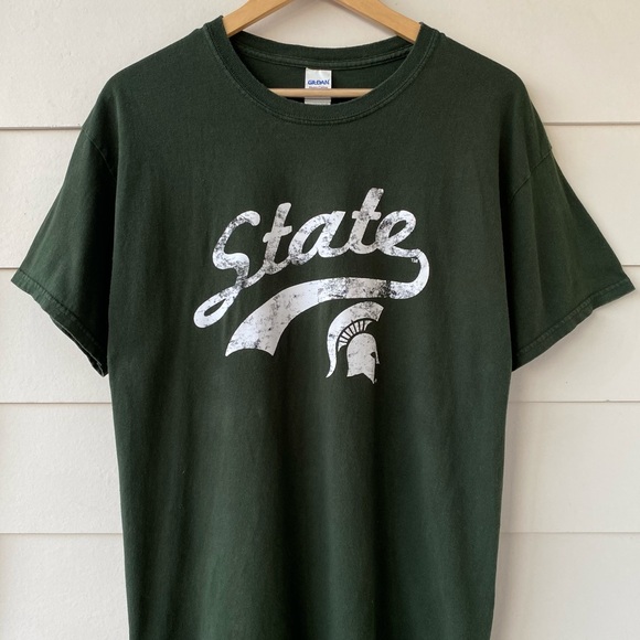 GILDAN • Michigan State Short Sleeve Tee Shirt size Large - Picture 6 of 15